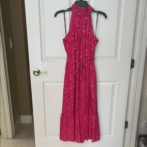 Donna Ricco Elegant Pink Halter Dress